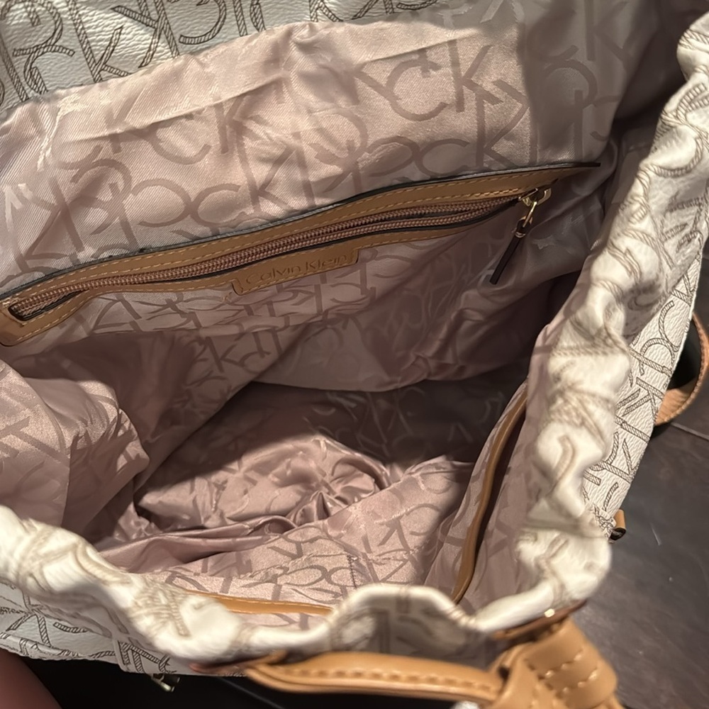 Calvin Klein Monogram Backpack EUC - image 9